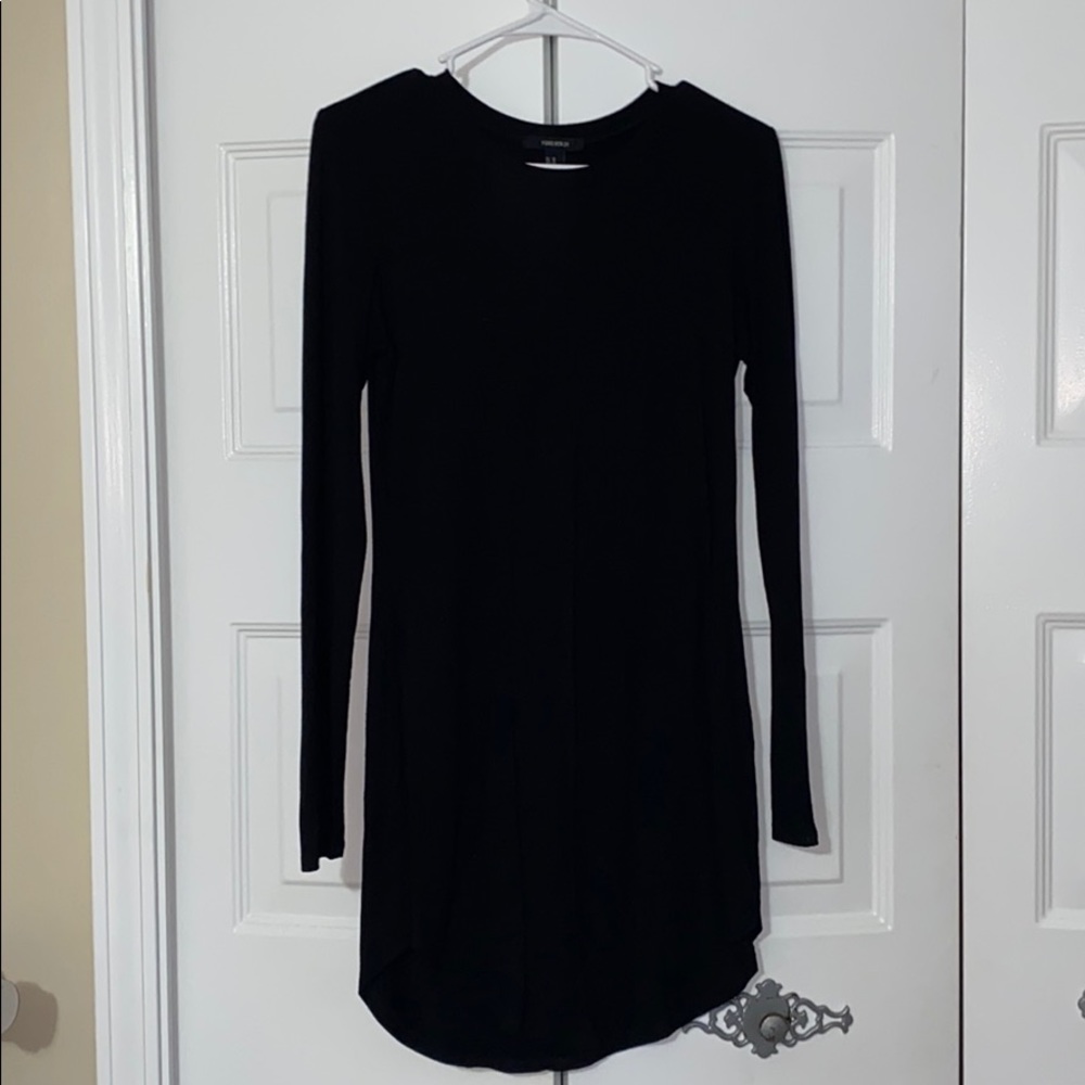 Black 3/4 sleeve f21 dress